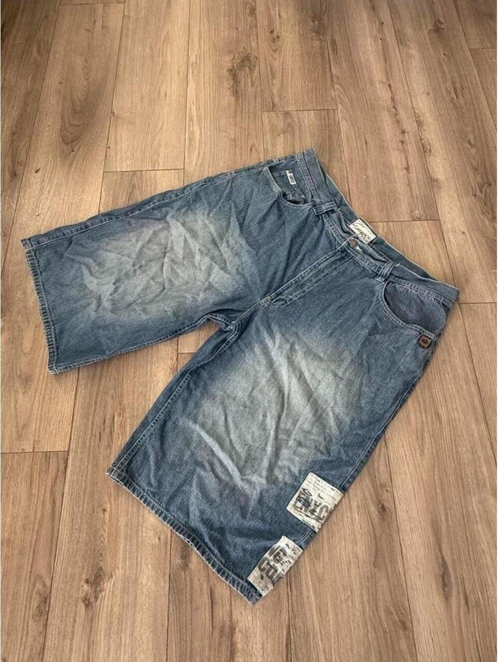 Y2K Encye Denim Baggy Jorts